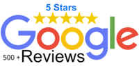 over 500 five star reviews